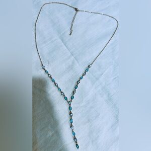 Elegant Silver and Turquoise Necklace